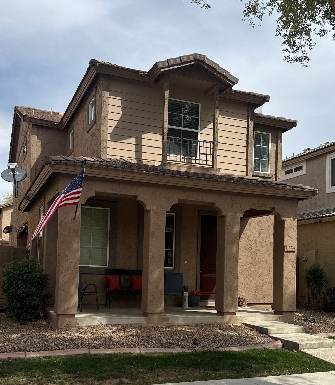 Gilbert home exterior before painting